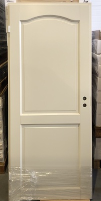 Дверь белая филенчатая SWEDOOR by Jeld-Wen Craft 110, цвет устрично-бежевый, М9*21, левая, №28