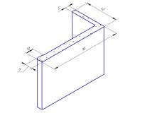 Наличник телескопический 70x42 мм