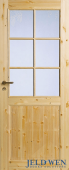 Дверь сосновая SWEDOOR by Jeld-Wen Tradition 52, прозрачный лак,  М9x21,  Правая