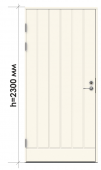 Теплая входная дверь SWEDOOR by Jeld-Wen Function F1894 М23 белая с замком LC200, M9x23, Белый NCS S 0502-Y, Левая