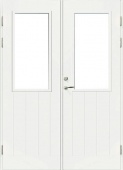  Дверь входная террасная SWEDOOR by Jeld-Wen PO1894 W12, двустворчатая, M15x21, Правая, Белый NCS S 0502-Y