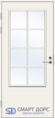  Дверь входная террасная SWEDOOR by Jeld-Wen PO2090 W16 с переплетом, M9x21, Левая, Белый NCS S 0502-Y