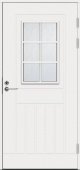 Теплая входная дверь SWEDOOR by Jeld-Wen Function F1848 W71 белая с замком LC200, М9х21, Правая