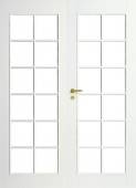 Дверь белая массивная SWEDOOR by Jeld-Wen Craft 105, двустворчатая
