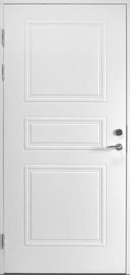 Теплая входная дверь SWEDOOR by Jeld-Wen Classic C1850, белая, М10*21, левая