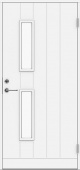  Теплая входная дверь SWEDOOR by Jeld-Wen модель Basic B0028, M10x21, Правая, Белый NCS S 0502-Y