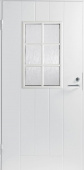 Теплая входная дверь SWEDOOR by Jeld-Wen Basic B0015 с замком ASSA 8765, белая, M10x21, Левая