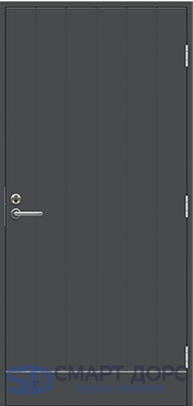 Теплая входная дверь SWEDOOR by Jeld-Wen Function Barents Eco с замком ASSA 565, высотой M23, тёмно-серая