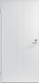 Теплая входная дверь SWEDOOR by Jeld-Wen Basic B0010 с замком ASSA 8765, белая, M10x21, Левая