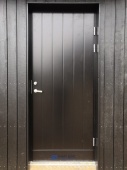 Теплая входная дверь SWEDOOR by Jeld-Wen Function F1894 черная с замком LC200, М9x23, Правая