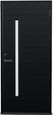 Дверь входная Kaski Ofelia Thermo, цвет Чёрный (RR33) М10*21, с замком ABLOY LC200