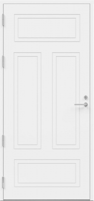  Дверь входная Kaski UO9, Белый NCS S 0502-Y, M10x21, Левая
