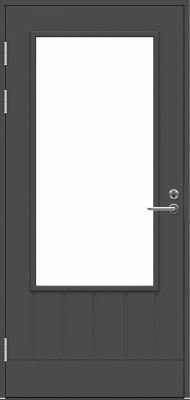 Дверь входная террасная SWEDOOR by Jeld-Wen PO1894 W16, с замком ABLOY LC200