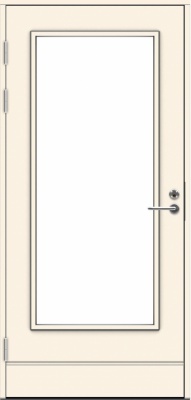  Дверь входная террасная SWEDOOR by Jeld-Wen PO1893 W18, M9x21, Левая, Белый NCS S 0502-Y