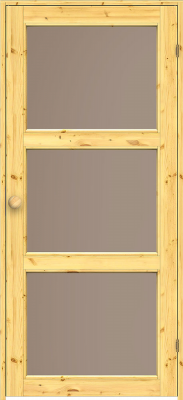 Дверь SWEDOOR by Jeld-Wen Sauna Retro SL31, бронзовое стекло, коробка и ручка сосна