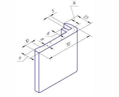 Дверь Kapelli classic маятниковая с иллюминатором белая