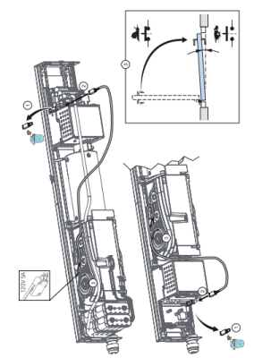Комплект микропереключателя для блокировки замка при отключении питания Ditec DAB905MSW