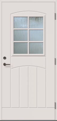Теплая входная дверь NORD-FIN-DOORS EU2000L, белая