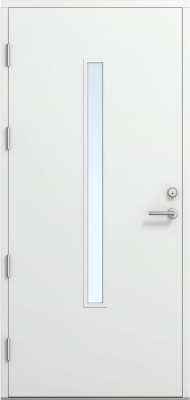 Дверь входная Kaski FE810N, Белый NCS S 0502-Y, M10x21, Левая