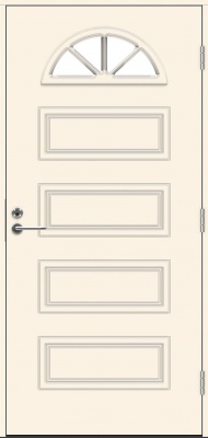 Теплая входная дверь SWEDOOR by Jeld-Wen Classic Handel Eco, M10x21, Правая