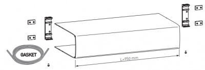 Центральная крышка DITEC DAB805CMP (парная установка)