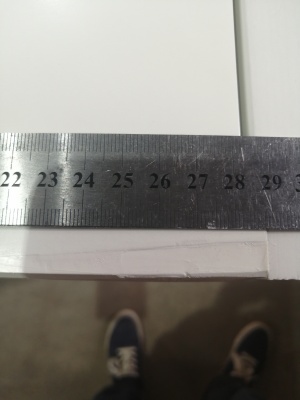 УЦЕНКА (№46) UO1 (O109GL) KASKI глухая, NCS S 0502-Y, 9*21, ЛЕВАЯ, замок ASSA 8765