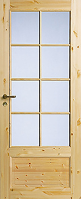 Комплект сосновой двери SWEDOOR Tradition 51, прозрачный лак: полотно +коробка + наличник купить в Санкт-Петербурге