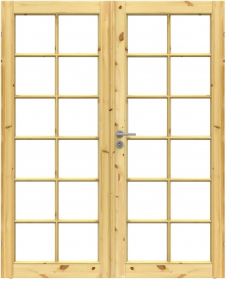 Дверь сосновая SWEDOOR by Jeld-Wen Tradition 58, двустворчатая