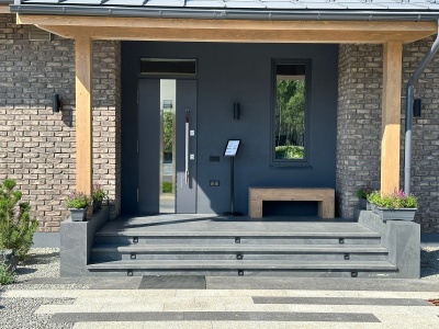 Тёплая входная дверь с терморазрывом NORD 85 Термико НС-41 фотография