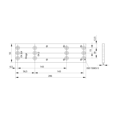 Монтажная пластина ASSA-Abloy (Асса-Аблой) A161
