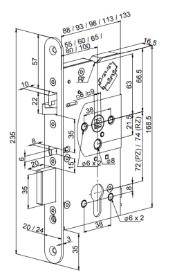 Замок электромеханический Abloy (Аблой) EL560L энергосберегающий с функцией "Антипаника"