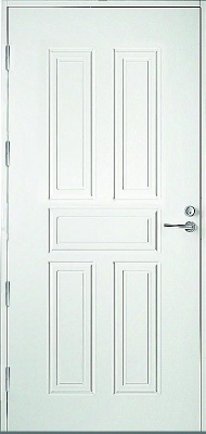 Дверь входная Kaski UO8, Белый NCS S 0502-Y, M10x21, Левая