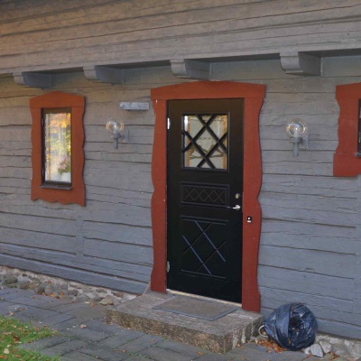 Теплая входная дверь SWEDOOR by Jeld-Wen Classic Satie Eco, M9*21, левая фотография