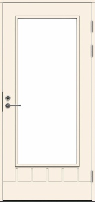Дверь входная террасная SWEDOOR by Jeld-Wen PO1894 W18	, М9x21, Правая, Белый NCS S 0502-Y