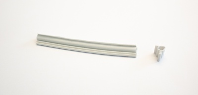 Уплотнитель KASKI KP16 для дверного полотна, светло-серый / чёрный 6 п/м