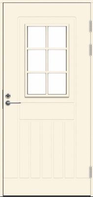 Теплая входная дверь SWEDOOR by Jeld-Wen Function F1848 W71, М9x21, Правая, Белый NCS S 0502-Y