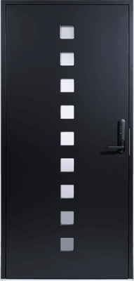 Дверь входная Kaski Future Auva Thermo, Белый NCS S 0502-Y, 10*21, левое