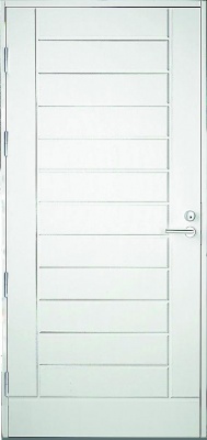  Дверь входная Kaski UO6, Белый NCS S 0502-Y, M10x21, Левая