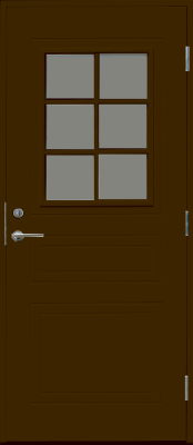 Дверь входная Kaski Vemdalen, тёмно-коричневая