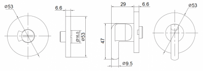 Фиксатор санузловый ASSA ABLOY AHW55000WC