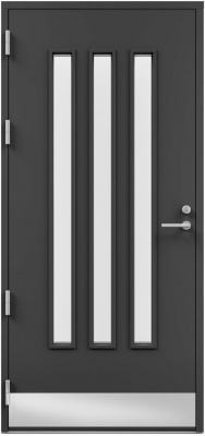 Дверь входная Kaski Inari Thermo, Белый NCS S 0502-Y, M10x21, Левая