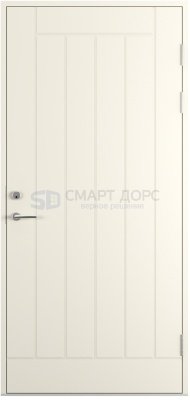 Дверь наружная деревянная ScanDo 01, белая, 10*21, правое