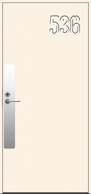 Теплая входная дверь SWEDOOR by Jeld-Wen Character Cifro Eco, М10x21, Белый NCS S 0502-Y