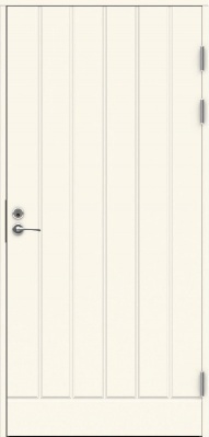 Теплая входная дверь SWEDOOR by Jeld-Wen Function F1894 белая с замком LC200 фотография