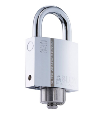 Всепогодный навесной замок Abloy (Аблой) PLM330, дужка 8 мм