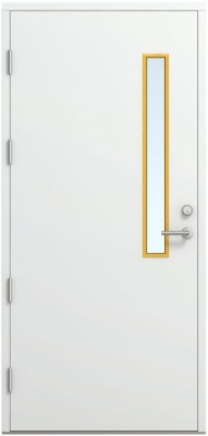 Дверь входная Kaski Proteus Thermo, Белый NCS S 0502-Y, M10x21, Левая