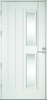 Дверь входная Kaski UOL11, Белый NCS S 0502-Y, M10x21, Левая