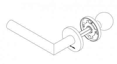 Ручка ASSA ABLOY AHW500LK00/L (левая)