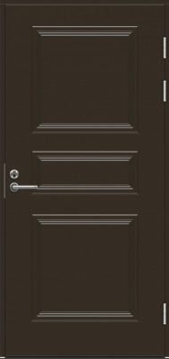 Теплая входная дверь 1850 RUS коричневая