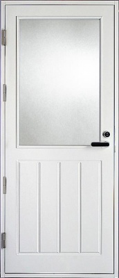 Террасная дверь Kaski PO4 M12, Белый NCS S 0502-Y, M10x21, Левая